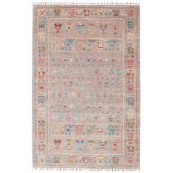 Tappeto Rubin Pakistan Geometrico Grigio-malva Polvere Di Te