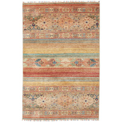 Tappeto Rubin Pakistan Geometrico Multicolore Beige 134x204