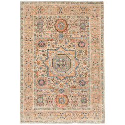 Tappeto Mamlouk Pakistan Geometrico Beige Terracotta 123x180