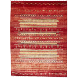 Tappeto Siva Pakistan Geometrico Rosso Terracotta 273x364 cm