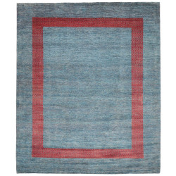 Tappeto Royal Gabbeh Pakistan Geometrico Blu-verde Rosso Mat
