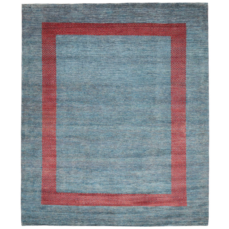 Tappeto Royal Gabbeh Pakistan Geometrico Blu-verde Rosso Mat