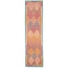 Tappeto Kilim Afghanistan Geometrico Rosso Corallo Azzurro 7