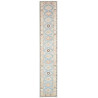 Tappeto Kazak Afghanistan Geometrico Blu Cielo Crema 65x362