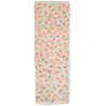 Tappeto Kilim Afghanistan Geometrico Crema Rosa 81x239 cm