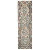 Tappeto Kilim Afghanistan Geometrico Grigio Tortora Azzurro-