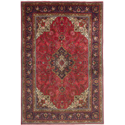 Tabriz 202x303 Cm Tabriz, Persia, Hand-carded Wool (cotton