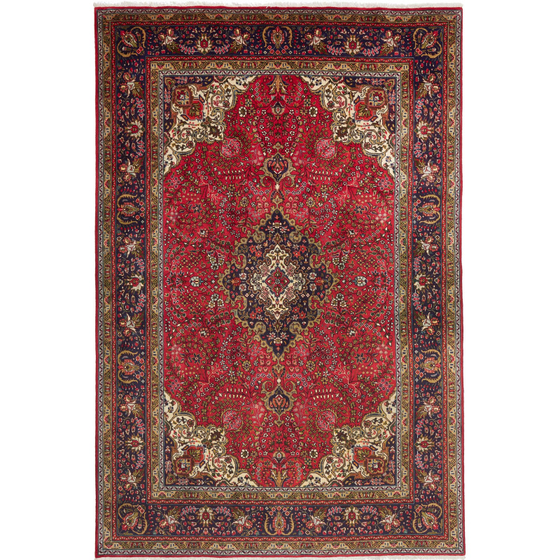Tabriz 202x303 Cm Tabriz, Persia, Hand-carded Wool (cotton