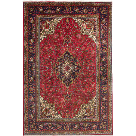 Tabriz 202x303 Cm Tabriz, Persia, Hand-carded Wool (cotton