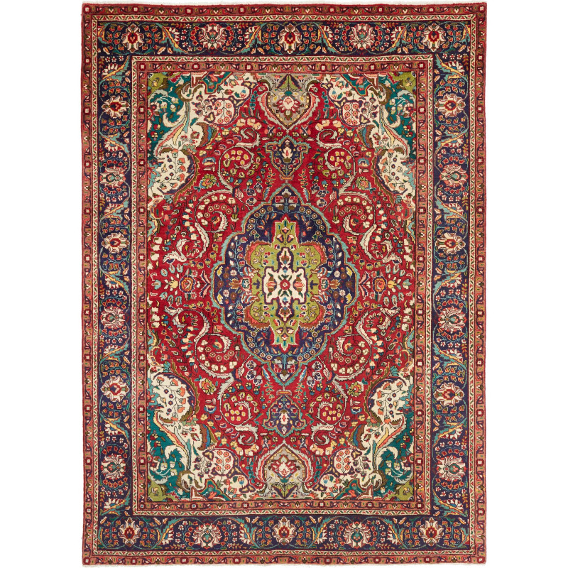 Tabriz 205x280 Cm Tabriz Persia Hand-carded Wool Cotton