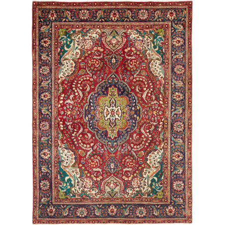 Tabriz 205x280 Cm Tabriz Persia Hand-carded Wool Cotton