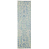 Tappeto Kilim Afghanistan Geometrico Azzurro Chiaro Blu 86x3