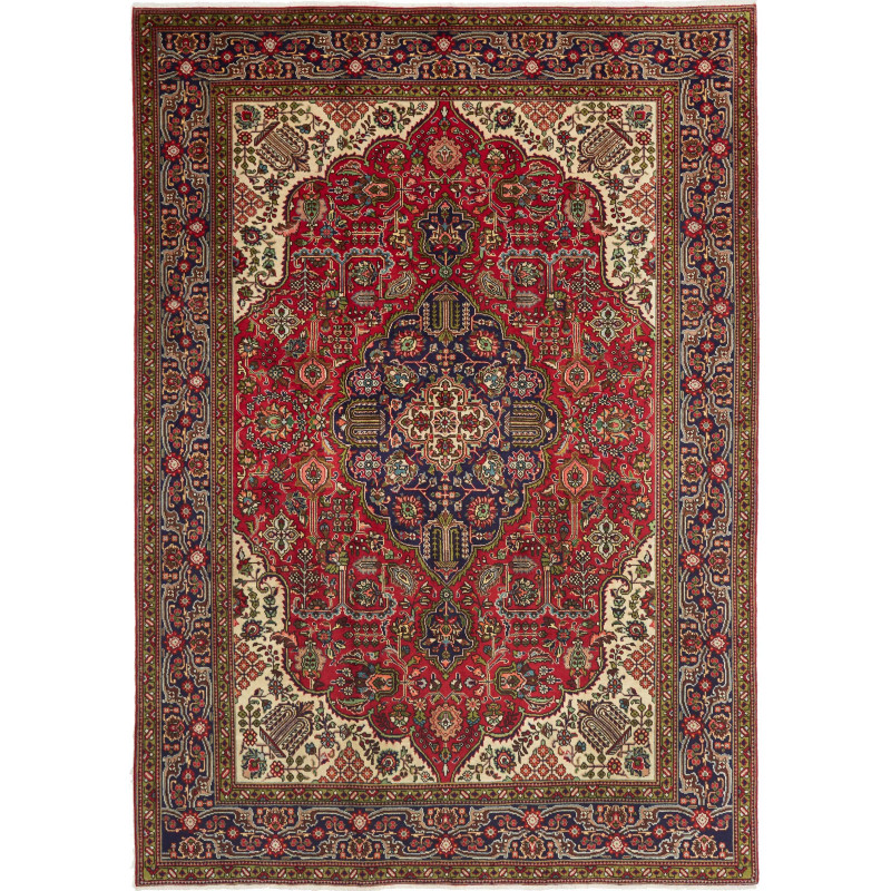 Tabriz 204x290 Cm Tabriz, Persia, Hand-carded Wool (warp: