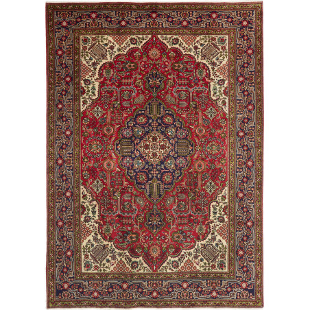 Tabriz 204x290 Cm Tabriz, Persia, Hand-carded Wool (warp:
