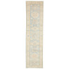 Tappeto Kazak Afghanistan Astratto Blu Cielo Tenue Crema 88x