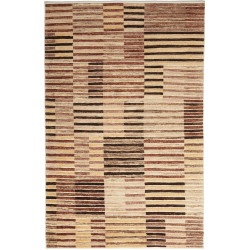 Tappeto Barjesta Pakistan Geometrico Beige Marrone Oro Crema