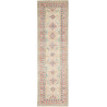 Tappeto Kazak Afghanistan Astratto Verde Salvia Rosa Antico