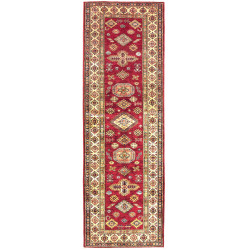 Tappeto Kazak Fine Pakistan Astratto Rosso Crema Giallo Marr