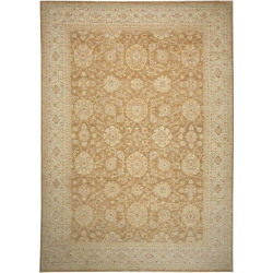 Tappeto Bamyan Pakistan Floreale Marrone Chiaro Beige Cammel