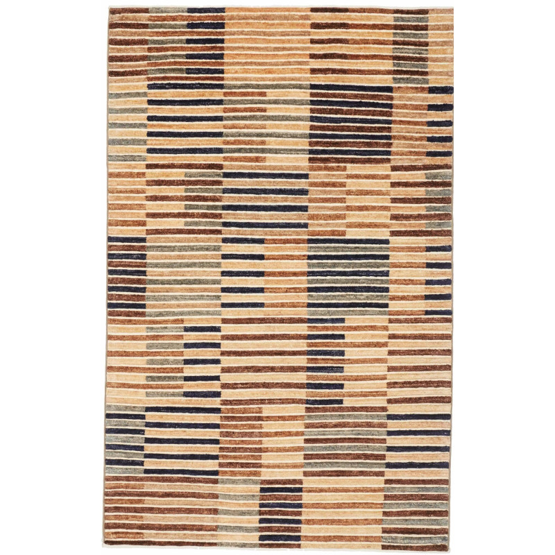 Tappeto Barjesta Pakistan Geometrico Beige Crema Marrone Blu