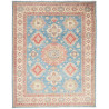 Tappeto Kazak Afghanistan Geometrico Blu Cielo Crema Beige T