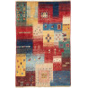 Tappeto Mosaic Pakistan Geometrico Rosso Blu Giallo Beige Ve