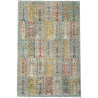 Tappeto Tribal Pakistan Astratto Blu Polvere Ocra Rosso Terr
