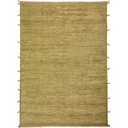 Tappeto Gabbeh Marrakech Pakistan Astratto Verde Oliva Beige
