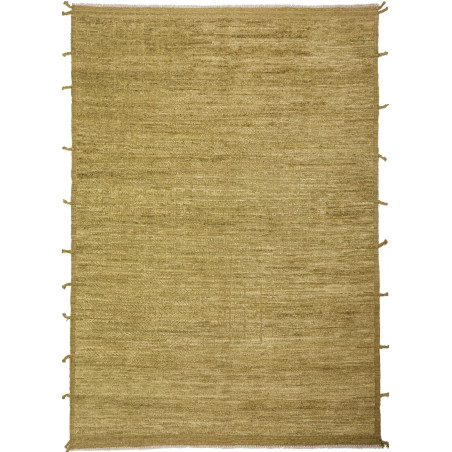 Tappeto Gabbeh Marrakech Pakistan Astratto Verde Oliva Beige