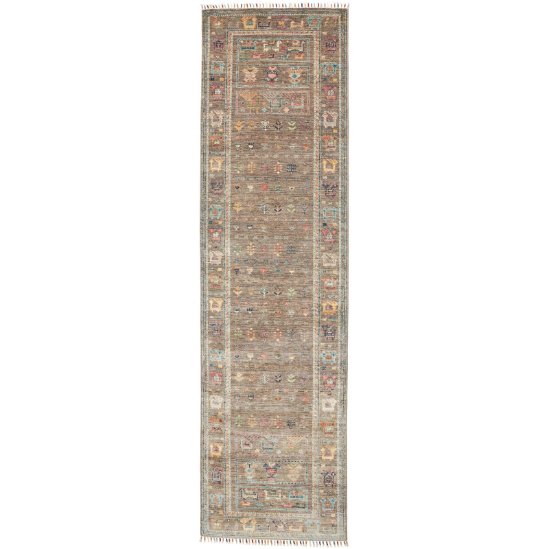 Tappeto Rubin Pakistan Astratto Marrone Grigio Terra Multi C