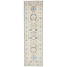 Tappeto Kazak Afghanistan Astratto Avorio Crema Blu Cielo Bl