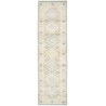 Tappeto Kazak Afghanistan Astratto Beige Pesca Azzurro Chiar