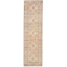 Tappeto Kazak Afghanistan Astratto Verde Salvia Arancio Terr