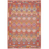 Tappeto Kilim Afghanistan Geometrico Terracotta Multicolore
