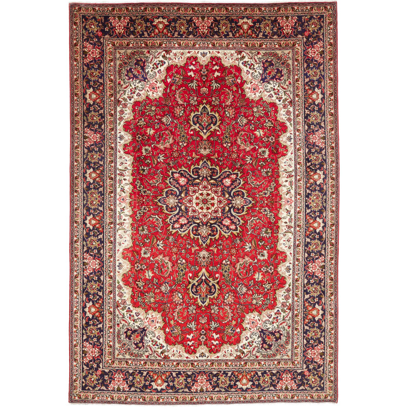 Tabriz 200x300 Cm Tabriz, Persia, Hand-carded Wool (warp: