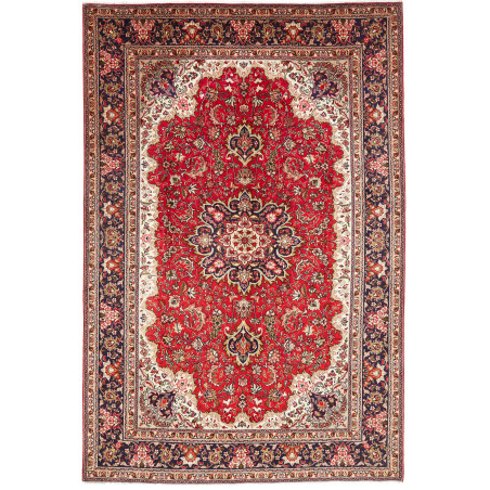 Tabriz 200x300 Cm Tabriz, Persia, Hand-carded Wool (warp:
