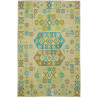 Tappeto Kilim Afghanistan Astratto Verde Salvia Turchese Mar