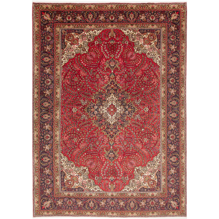 Tabriz 245x344 Cm Tabriz, Persia, Hand-carded Wool (cotton