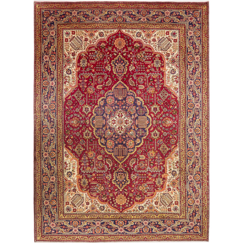 Tabriz 252x345 Cm Tabriz, Persia, Hand-carded Wool (cotton