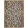 Tappeto Kilim Afghanistan Astratto Marrone Grigio Beige Verd