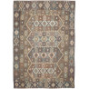 Tappeto Kilim Afghanistan Geometrico Marrone Terra Grigio Be