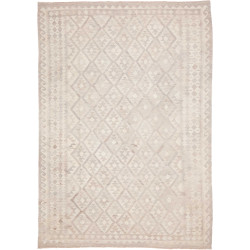 Tappeto Kilim Afghanistan Astratto Beige Avorio Tortora Grig