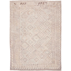 Tappeto Kilim Afghanistan Geometrico Beige Naturale Tortora