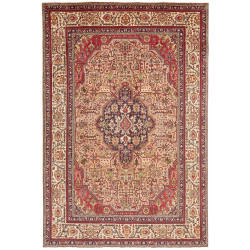 Tabriz 200x302 Cm Tabriz, Persia, Hand-carded Wool (cotton