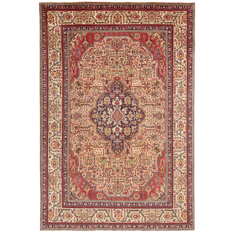Tabriz 200x302 Cm Tabriz, Persia, Hand-carded Wool (cotton