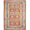 Tappeto Kilim Afghanistan Astratto Rosso Terracotta Multicol