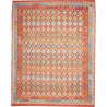 Tappeto Kilim Afghanistan Geometrico Rosso Terracotta Blu Tu