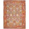 Tappeto Kilim Afghanistan Geometrico Arancio Bruciato Terrac