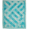 Tappeto Kilim Afghanistan Astratto Azzurro Turchese Blu Bian