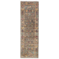 Tappeto Rubin Pakistan Geometrico Grigio Talpa Terracotta Ro